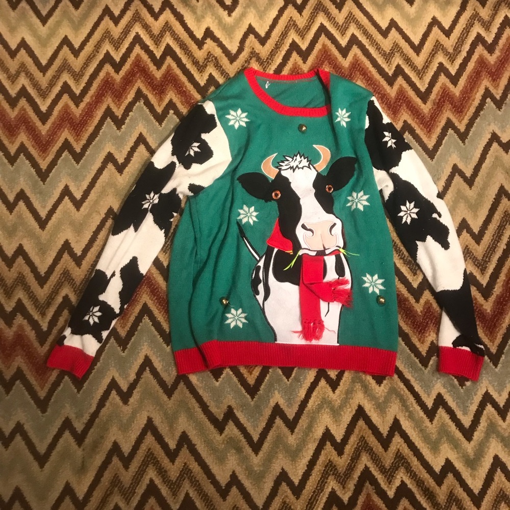 Cow Christmas Sweater